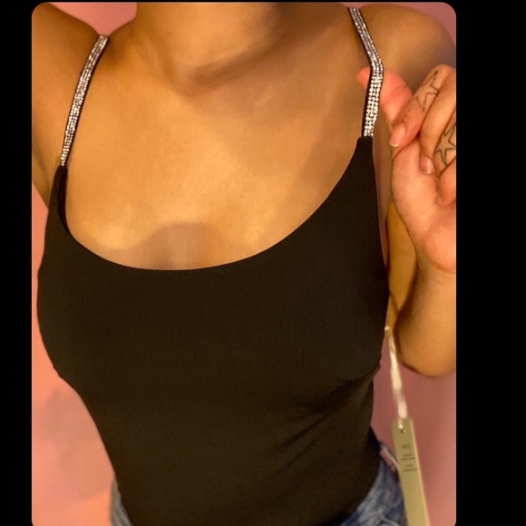 Black Rhinestone Bodysuit 🖤 - Picture 2 of 3